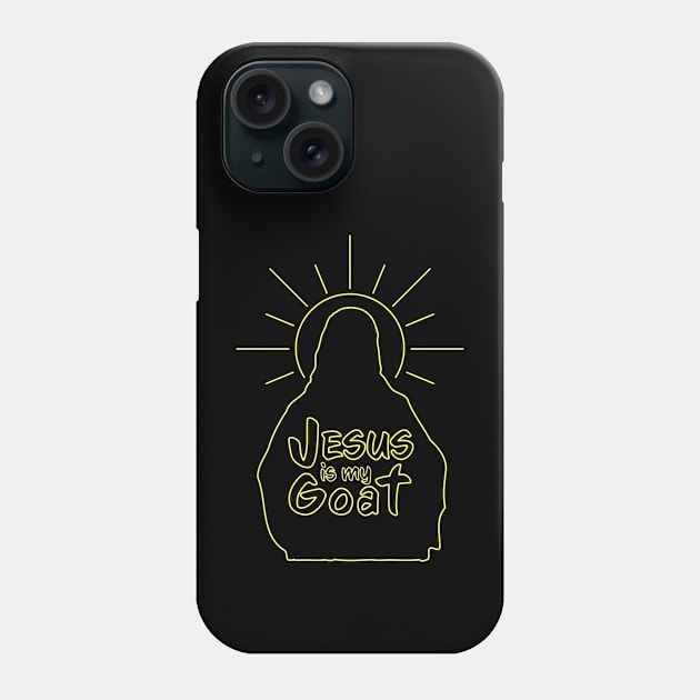 Jesus is my Goat - Neon Yellow Phone Case by Sacred Dreamers