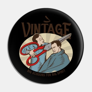 vintage barbershop Pin