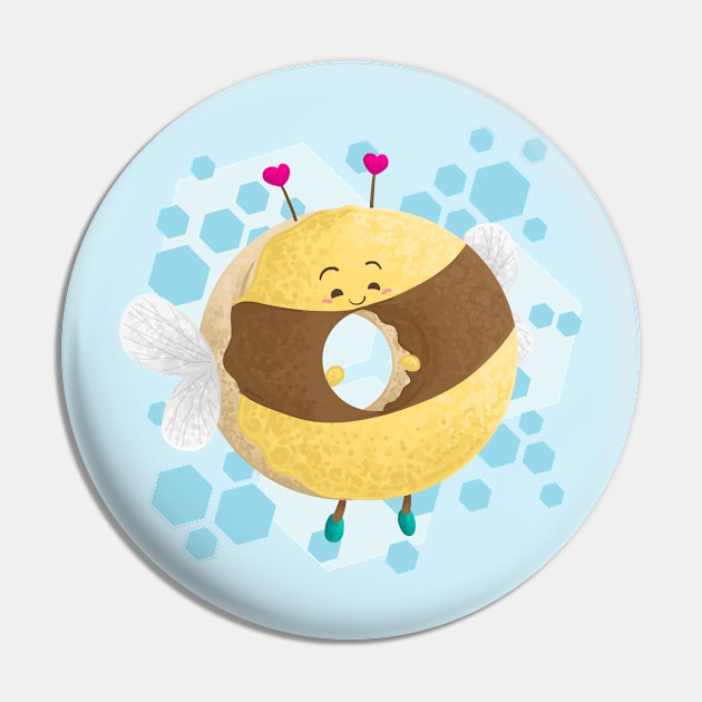 Bee Donut Pin by Khotekmei