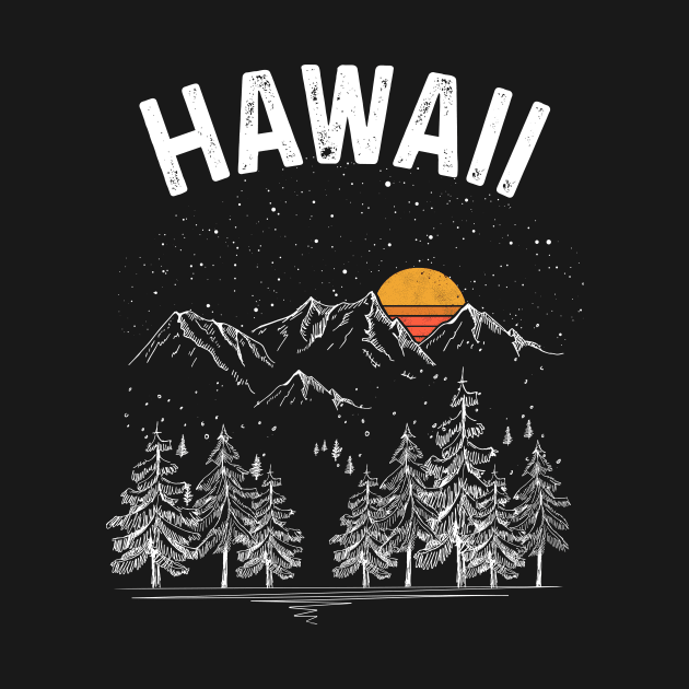 Vintage Retro Hawaii State by DanYoungOfficial