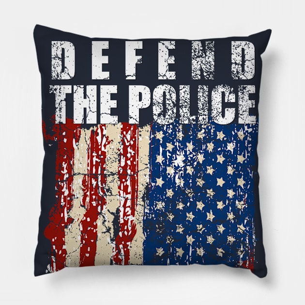 defend the police American Flag Pillow by isolasikresek