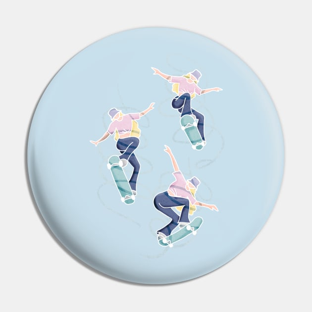 Skater Gurl Pin by mariasanidze