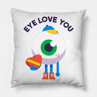 I love you - eye love you Pillow