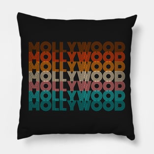 Retro Mollywood Malayalam Movie Aesthetic Pillow