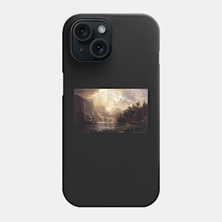 Among the Sierra Nevada California by Albert Bierstadt Phone Case