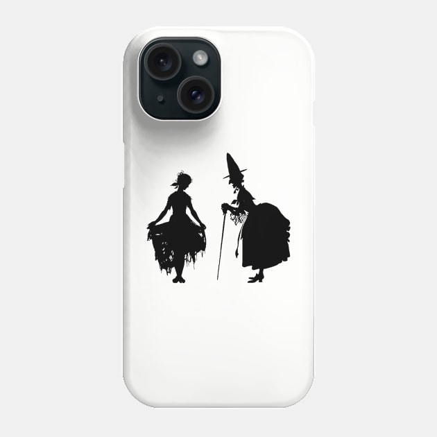 Cinderella and Fairy Godmother Phone Case by Pixelchicken