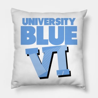 University Blue 6 Sneaker Art Pillow