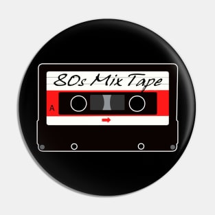 80s Cassette Mix Pin