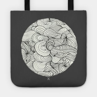 Psychedelic circle X Tote