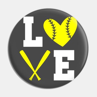 Softball Love Pin