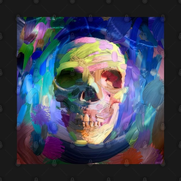 Skull colorful painting by rolffimages