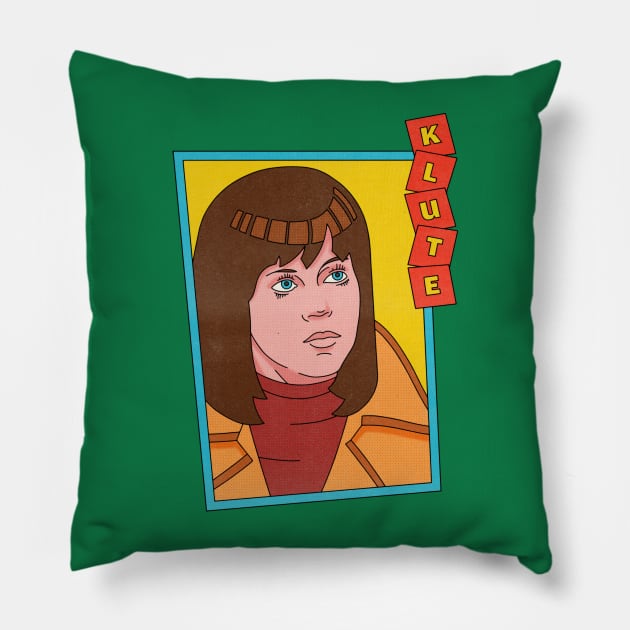 Jane Fonda - Klute Pillow by BryanWestArt