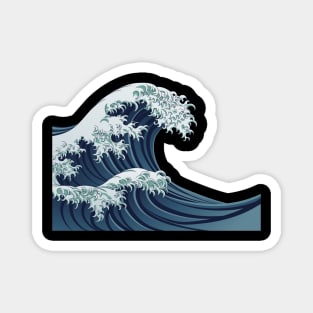 Great Wave Anime Style Magnet