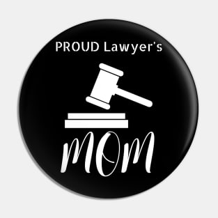 Lawyer Proud Mom Pin