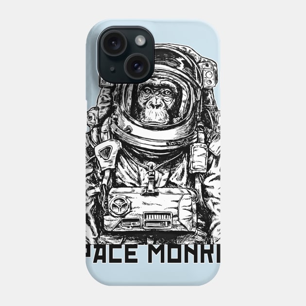 Space Monkey Phone Case by Alema Art