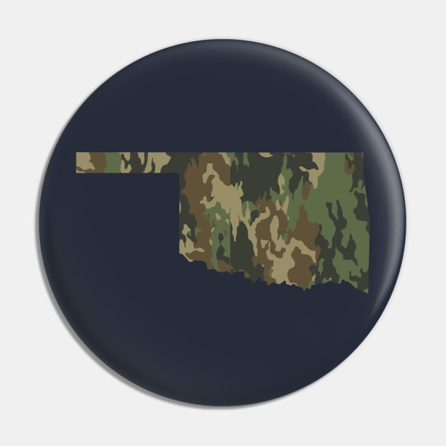 Oklahoma Camo Pin by GreenGuyTeesStore