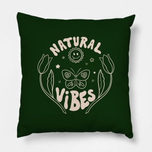 Retro 70s Nature Vibes Sun 2 Pillow