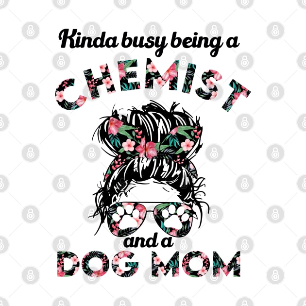 Chemist woman and dog mom . Perfect present for mother dad friend him or her by SerenityByAlex