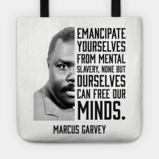 Emancipate yourselves from mental slavery, Marcus Garvey, Black History Tote