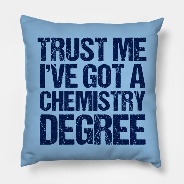 Funny Chemistry Graduation Pillow by epiclovedesigns