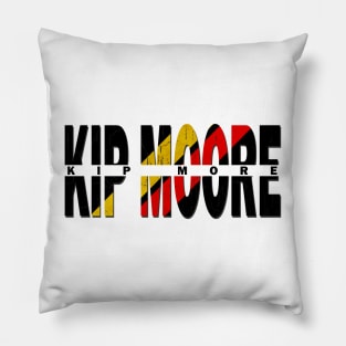 vintage typo Kip Moore Pillow