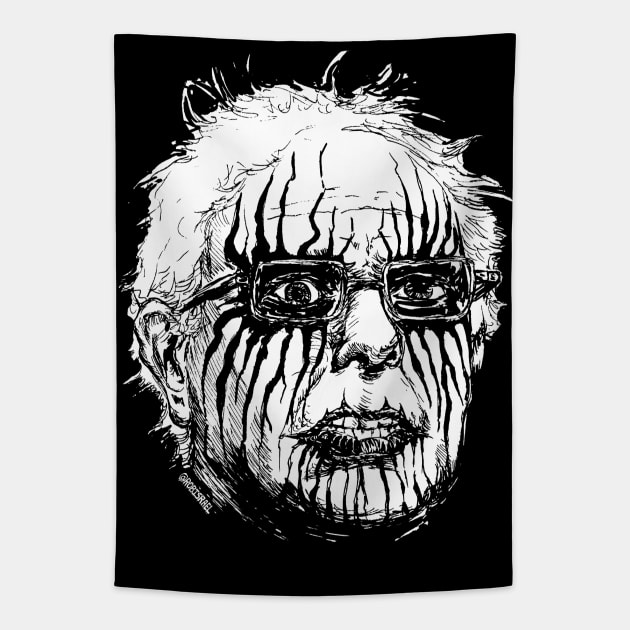 Black Metal Bernie Tapestry by Robisrael