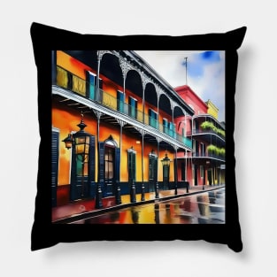 Memories of New Orleans - Bourbon Street Pillow