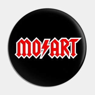 Wolfgang Amadeus Mozart music Classical music Hard Rock logo Pin