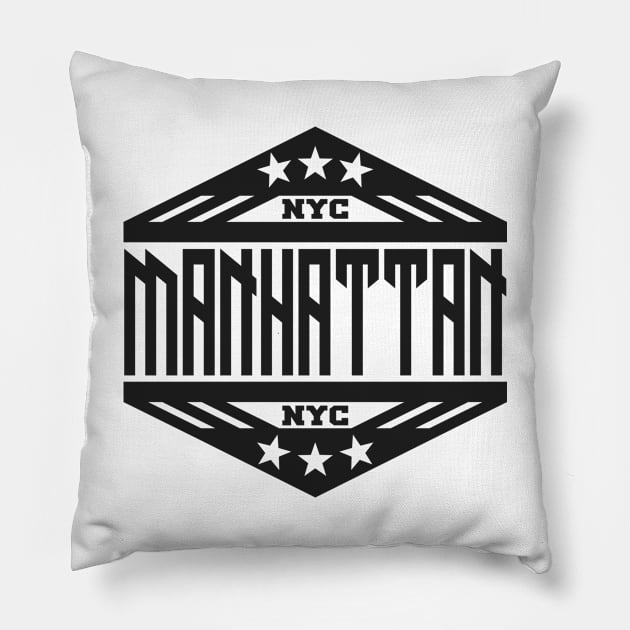 Manhattan Pillow by colorsplash