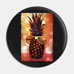 Pineapple with Grill Glasses Pin