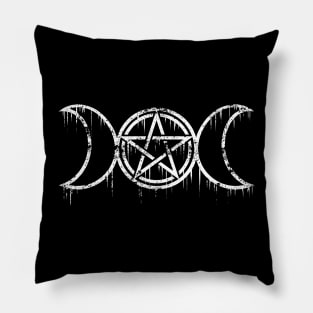 Triple Moon - Triple Goddess - Metal Style Pillow