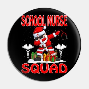 Christmas School Nurse Squad Reindeer Pajama Dabing Santa Pin