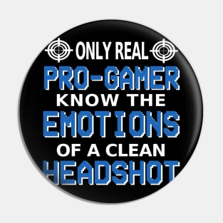 Gaming Gambling E-Sport Headshot Gift Pin