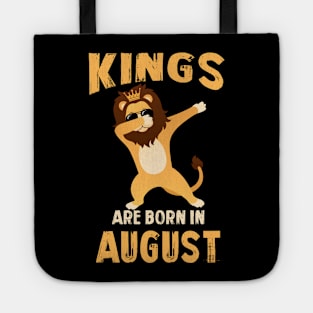 Cute King Are Born In August T-shirt Birthday Gift Tote