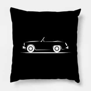 Austin Healey Sprite MK II  White Pillow