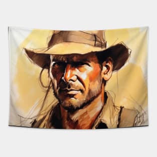 Indiana Jones Portrait Tapestry