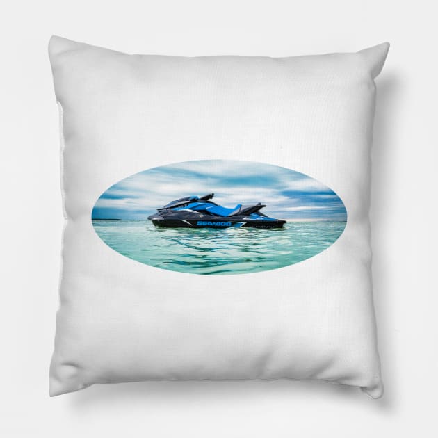 Blue GTR Sea Doo Pillow by Pam069