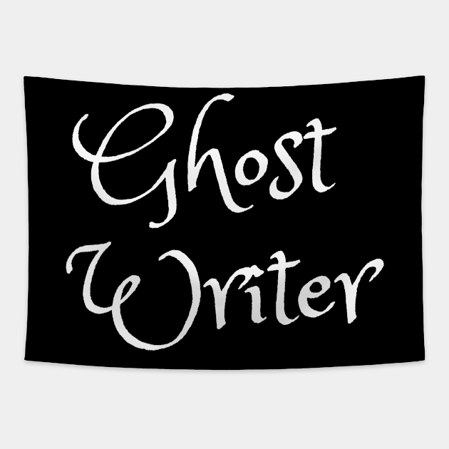 Ghost writer white Tapestry by CasualTeesOfFashion