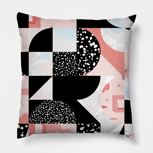 Surreal Geometry I. / Shapes and Texture Pillow by matise