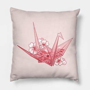 Sakura Crane Pillow