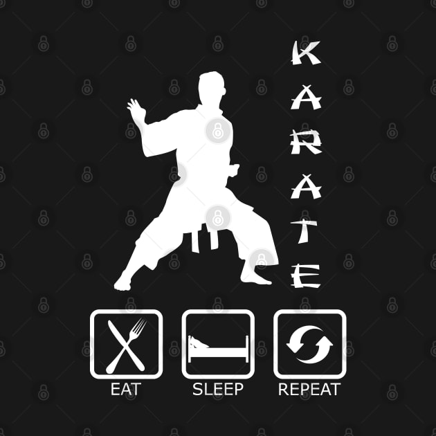 Karate - Eat Sleep Repeat by KC Happy Shop