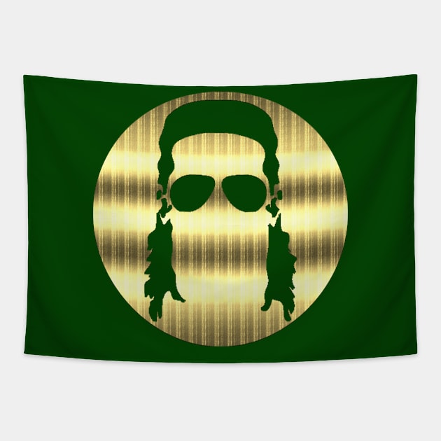 The Mullet Show Silhouette - Gold Tapestry by TheMulletShow