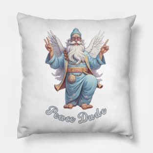 Tie Dye Peace Dude Hippie - Funny Saying Pillow