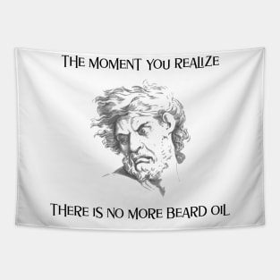 No More Beard Oil Tapestry