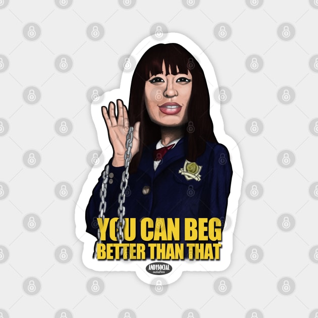 Gogo Yubari Magnet by AndysocialIndustries