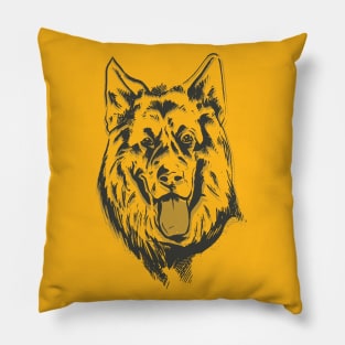 German Shepherd Lineal Pillow