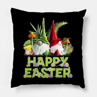 Gnomes Happy Easter Pillow