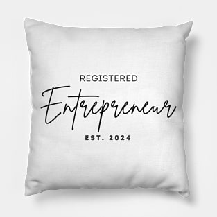 Registered entrepreneur est 2024 Pillow