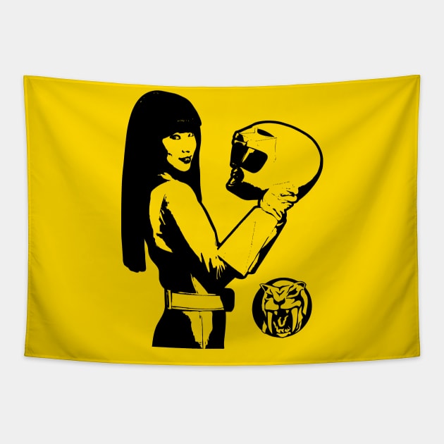 MMPR Yellow Ranger Tapestry by CELTICFAN34