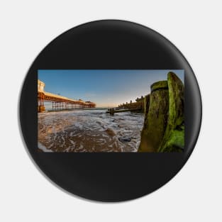 A sunrise fisheye view at Cromer beach on the North Norfolk coast Pin